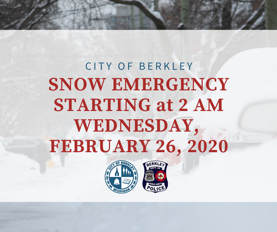 Snow Emergencies for Wednesday Feb. 26 